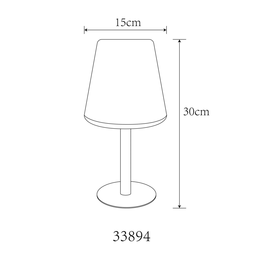 Globo - LED RGB Solarny dotykowa Lampa stołowa LED/0,1W/3V IP44