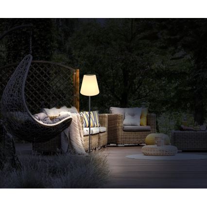 Globo - LED RGB Solarna dotykowa lampa podłogowa LED/0,1W/3V IP44 + pilot zdalnego sterowania