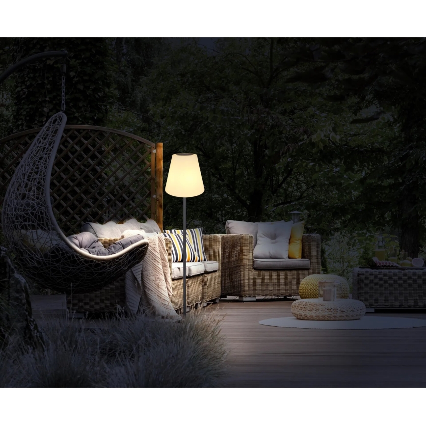 Globo - LED RGB Solarna dotykowa lampa podłogowa LED/0,1W/3V IP44 + pilot zdalnego sterowania