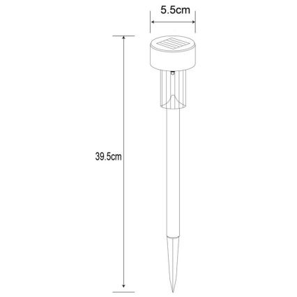 Globo - Lampa solarna LED LED/0,06W/1,2V IP44 200 mAh