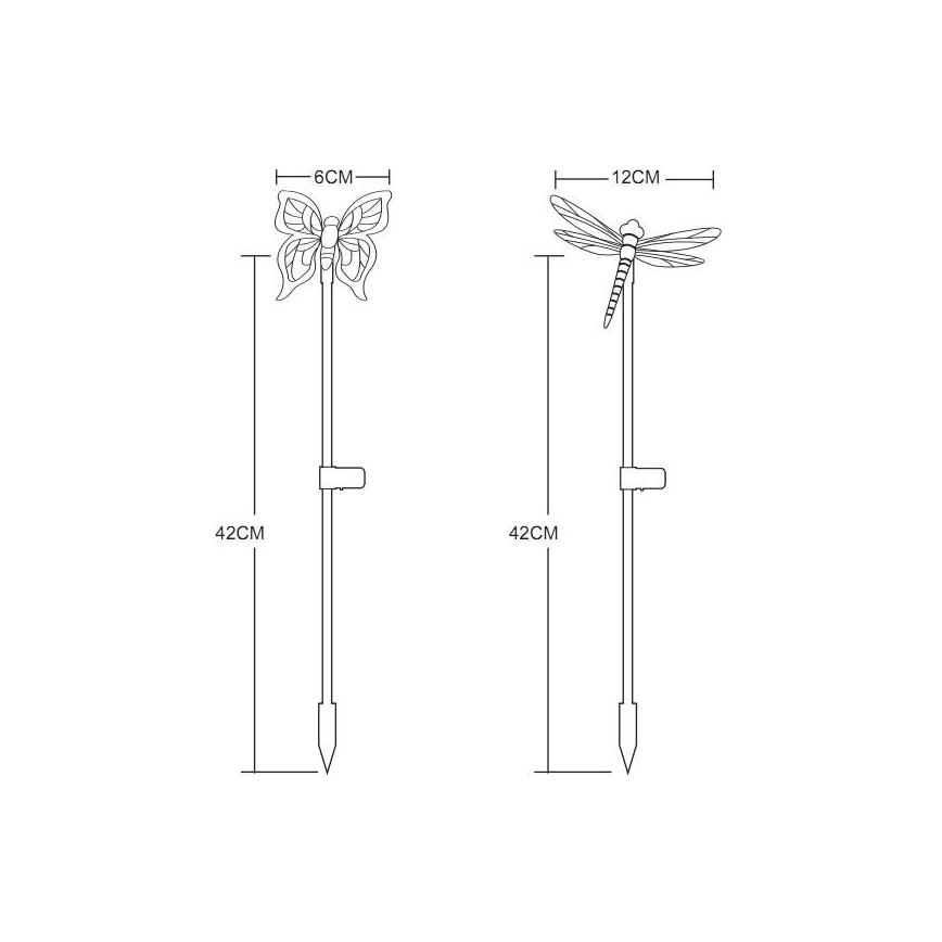 Globo - ZESTAW 4x LED Lampa solarna LED/0,06W/3V IP44