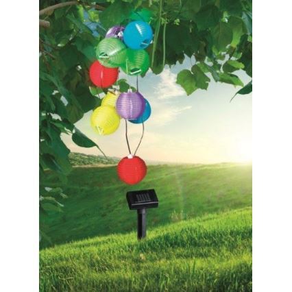 Globo 33971 - LED Łańcuch solarny 10xLED/0,06W/1,2V
