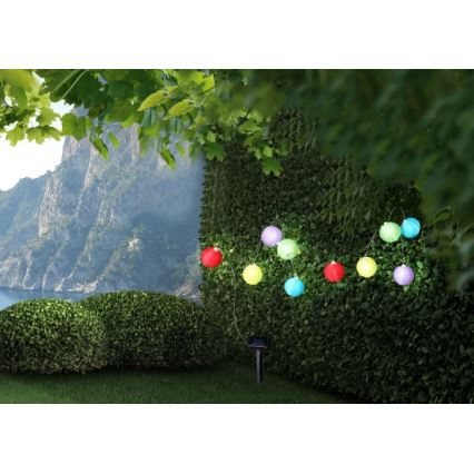 Globo 33971 - LED Łańcuch solarny 10xLED/0,06W/1,2V