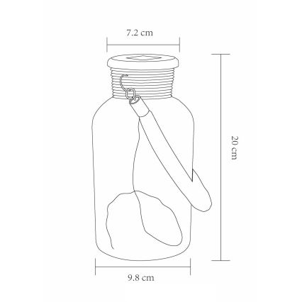 Globo - LED Oświetlenie solarne LED/0,6W/3,2V IP44 200 mAh