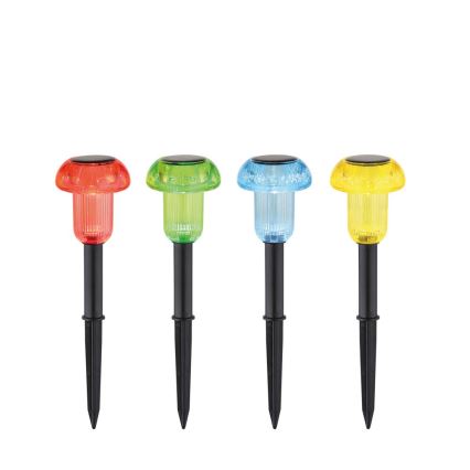 Globo - ZESTAW 4x LED RGB Lampa solarna LED/0,05W/3V IP44 150 mAh