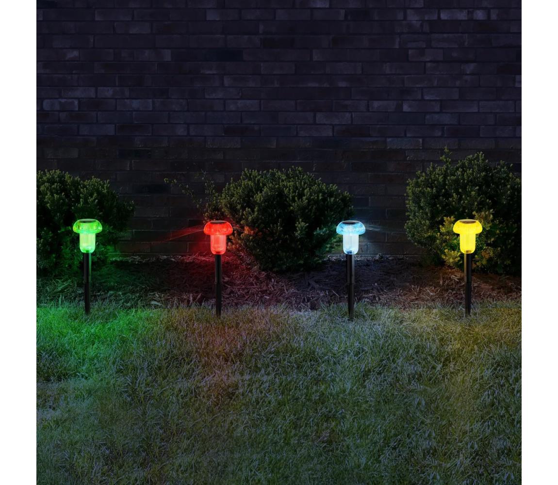 Globo 33987-4 - ZESTAW 4x LED RGB Oświetlenie solarne LED/0,05W/3V IP44