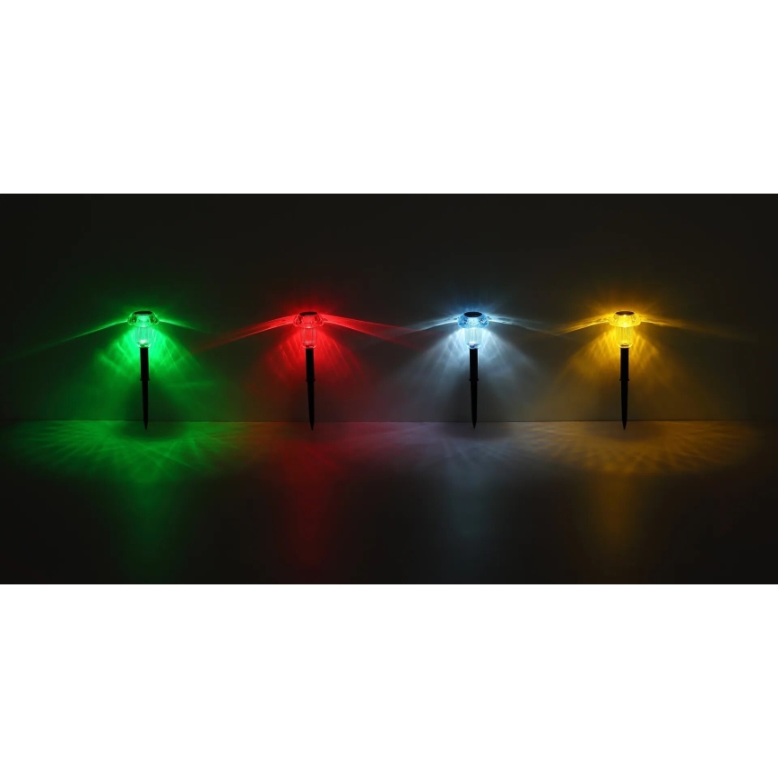 Globo - ZESTAW 4x LED RGB Oświetlenie solarne LED/0,05W/3V IP44
