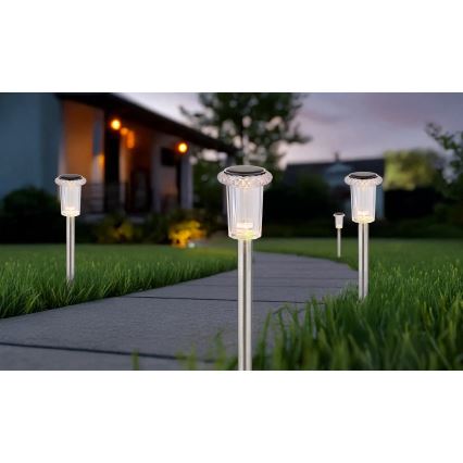 Globo - ZESTAW 4x LED Lampa solarna LED/0,06W/1,2V IP44 100 mAh