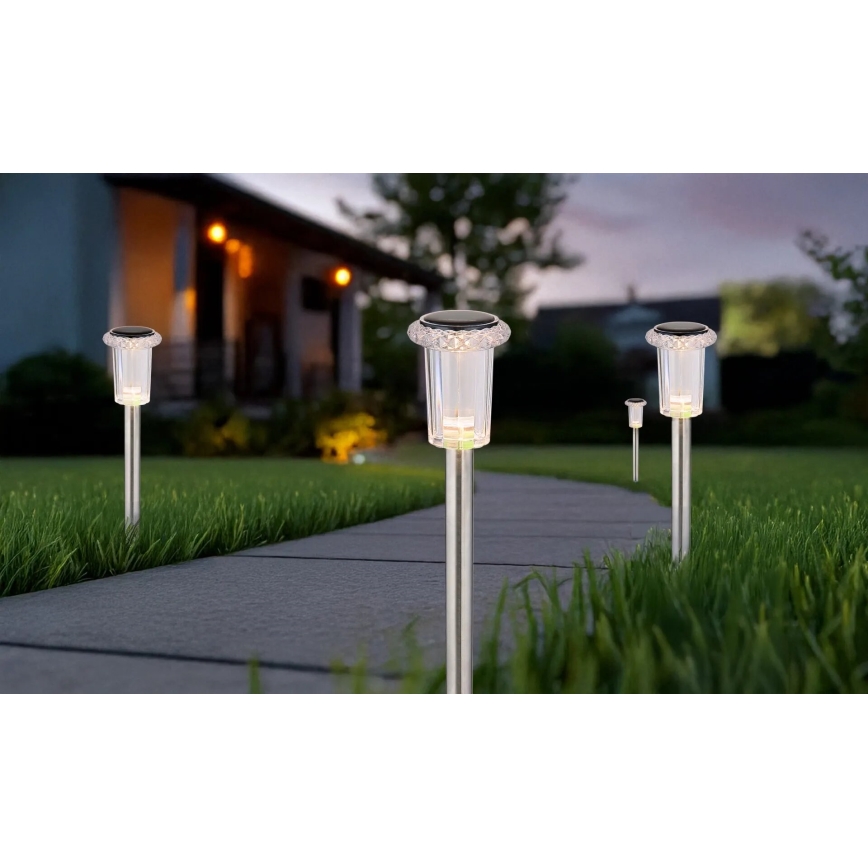 Globo - ZESTAW 4x LED Lampa solarna LED/0,06W/1,2V IP44 100 mAh