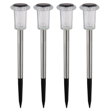 Globo - ZESTAW 4x LED Lampa solarna LED/0,06W/1,2V IP44 100 mAh