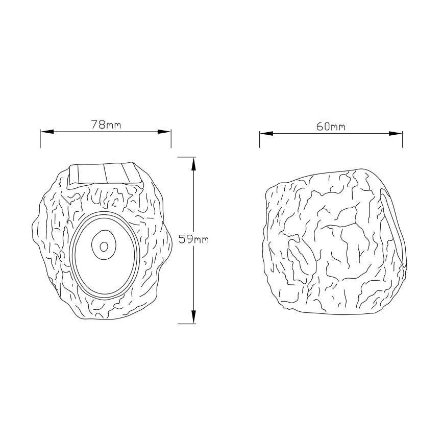 Globo - Solarna lampa LED/0,07W/3V IP44 600 mAh