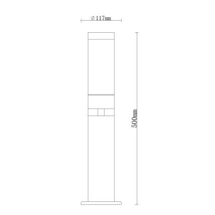 Globo - Lampa zewnętrzna 1xE27/15W/230V IP44