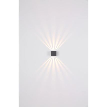 Globo - Kinkiet zewnętrzny LED/6W/230V IP54 antracyt