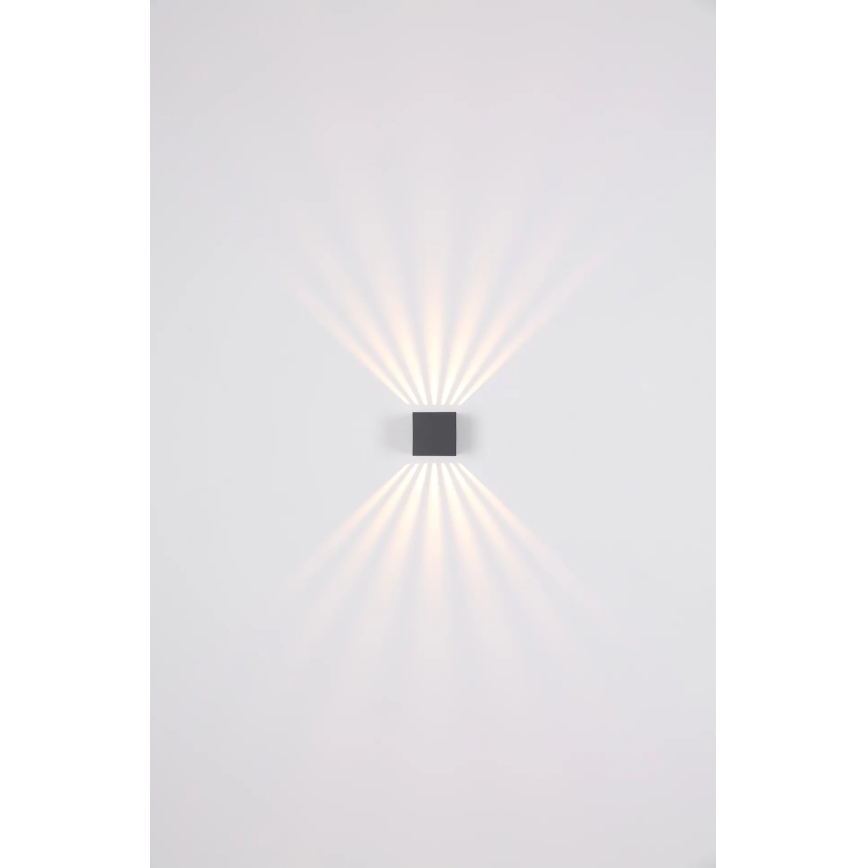 Globo - Kinkiet zewnętrzny LED/6W/230V IP54 antracyt