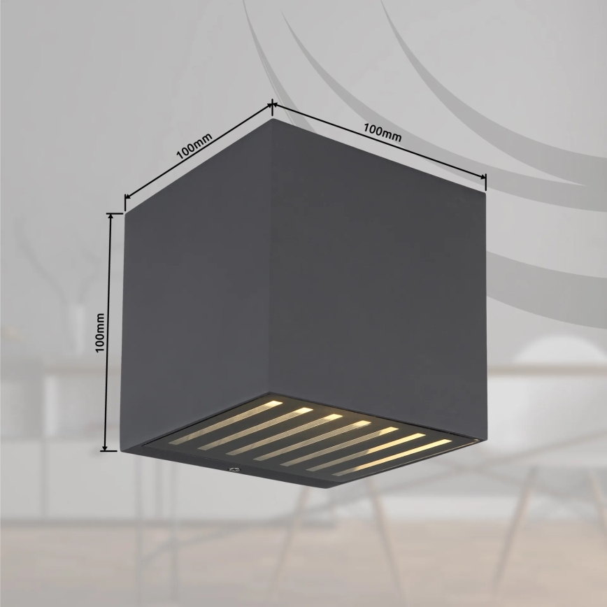 Globo - Kinkiet zewnętrzny LED/6W/230V IP54 antracyt