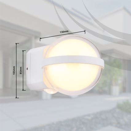 Globo - LED Kinkiet zewnętrzny LED/12W/230V IP54 biały