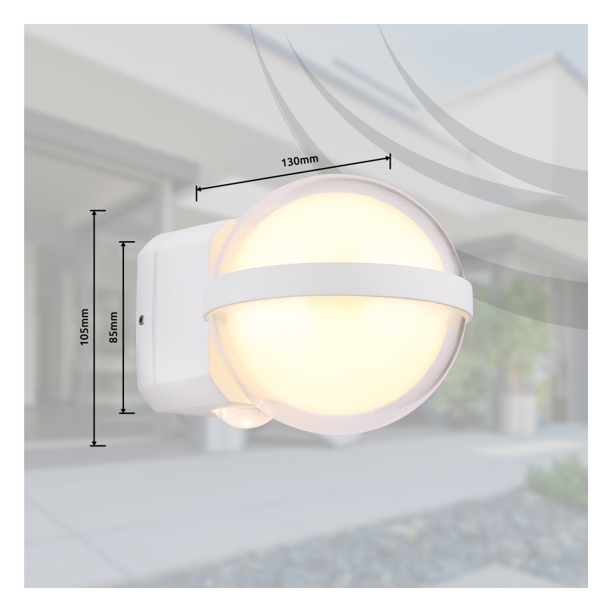 Globo - LED Kinkiet zewnętrzny LED/12W/230V IP54 biały