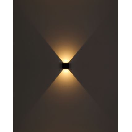 Globo - Kinkiet LED zewnętrzny 2xLED/3W/230V IP54 czarny
