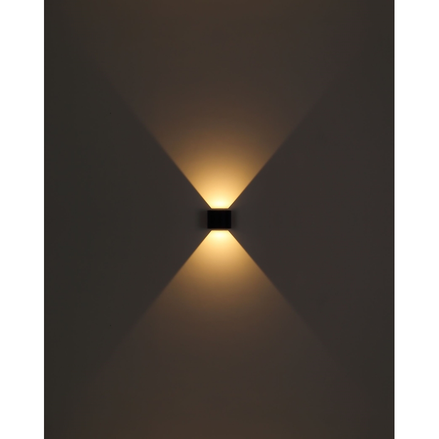 Globo - LED Kinkiet zewnętrzny 2xLED/3W/230V IP44 czarny