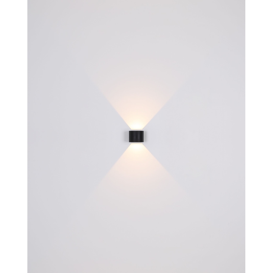 Globo - LED Kinkiet zewnętrzny 2xLED/3W/230V IP44 czarny