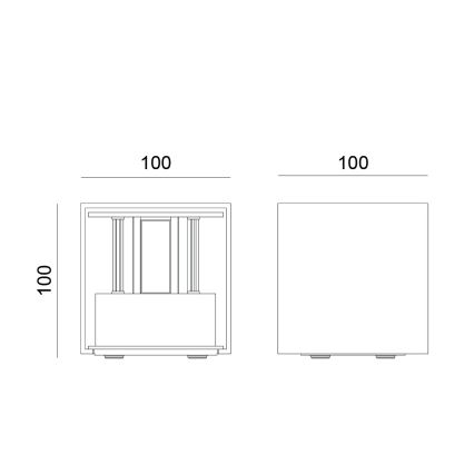 Globo - LED Kinkiet zewnętrzny 2xLED/3W/230V IP54