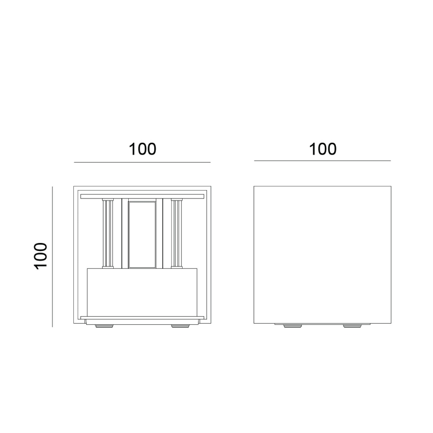 Globo - LED Kinkiet zewnętrzny 2xLED/3W/230V IP54