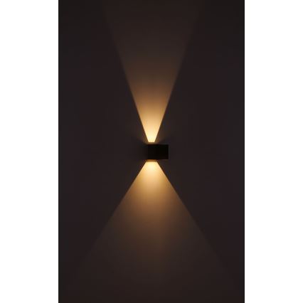 Globo - LED Kinkiet zewnętrzny 2xLED/3W/230V IP44 brązowy