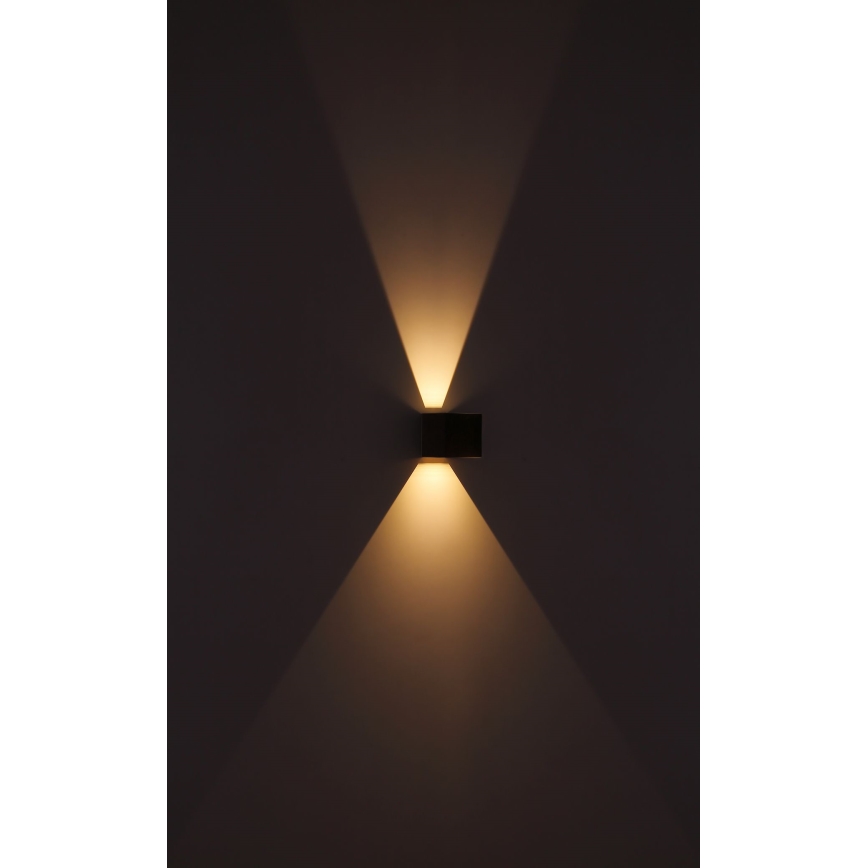 Globo - LED Kinkiet zewnętrzny 2xLED/3W/230V IP44 brązowy