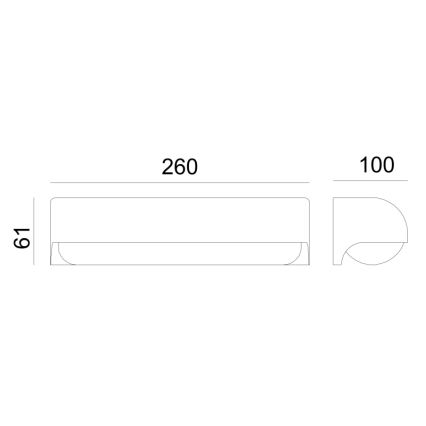 Globo - LED Kinkiet zewnętrzny LED/10W/230V IP54
