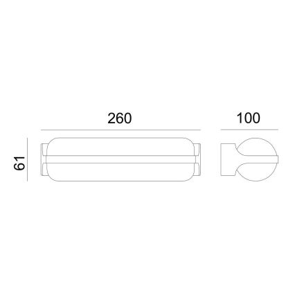 Globo - LED Kinkiet zewnętrzny LED/20W/230V IP54