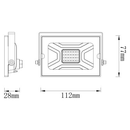 Globo - LED Reflektor LED/20W/230V IP65