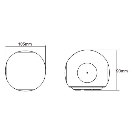 Globo - Zewnętrzny kinkiet LED/4,5W/230V IP54