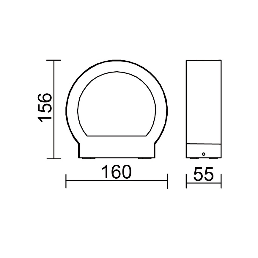 Globo - Zewnętrzna oprawa ścienna LED/6W/230V IP54