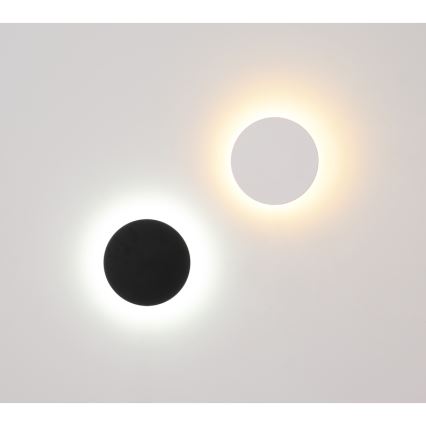 Globo - LED zewnętrzna lampa ścienna LED/15W/230V 3000/4000/6000K śr. 25,2 cm IP44 czarna