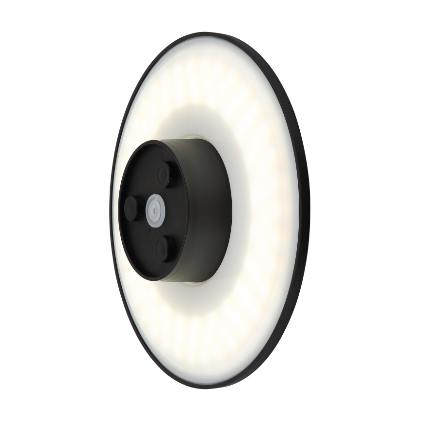 Globo - LED zewnętrzna lampa ścienna LED/15W/230V 3000/4000/6000K śr. 25,2 cm IP44 czarna