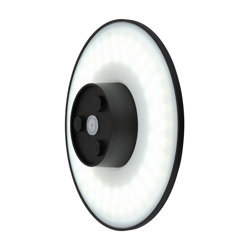 Globo - LED zewnętrzna lampa ścienna LED/15W/230V 3000/4000/6000K śr. 25,2 cm IP44 czarna