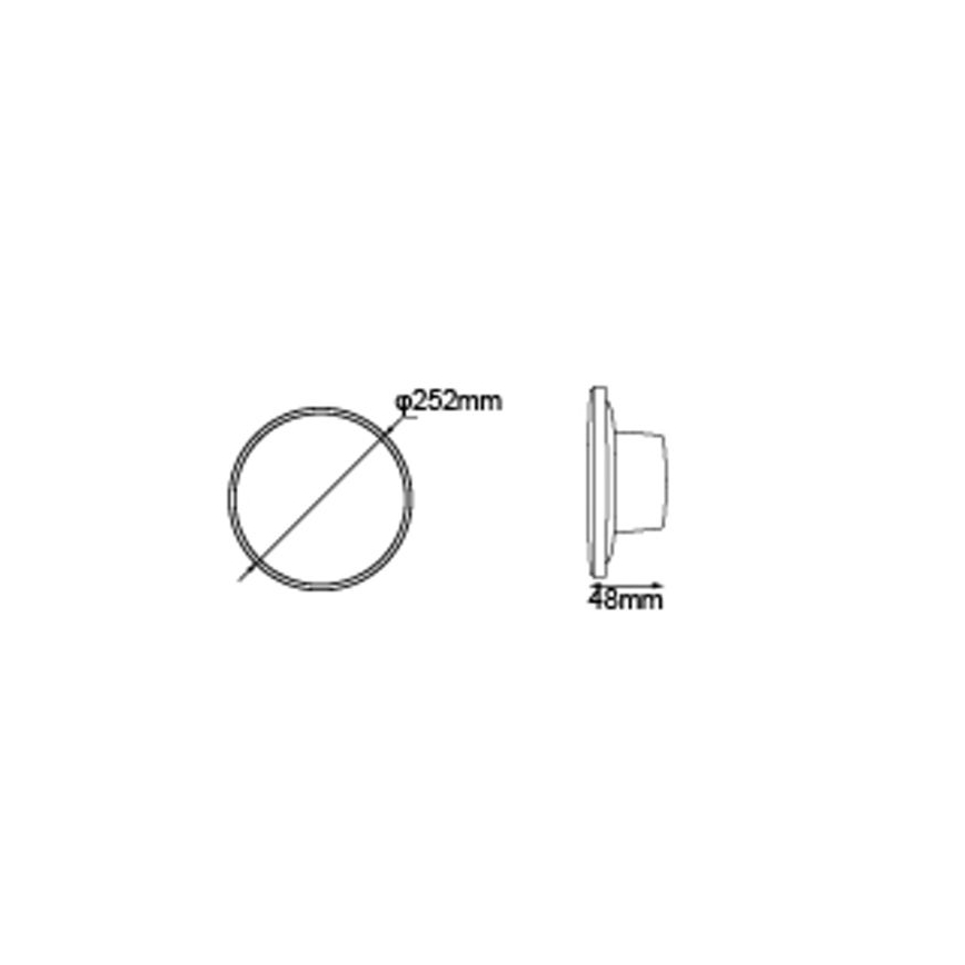 Globo - LED zewnętrzna lampa ścienna LED/15W/230V 3000/4000/6000K śr. 25,2 cm IP44 czarna