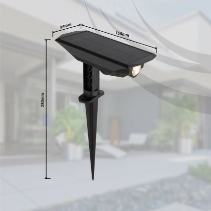 Globo - LED Oświetlenie solarne 2w1 LED/1W/3V IP44