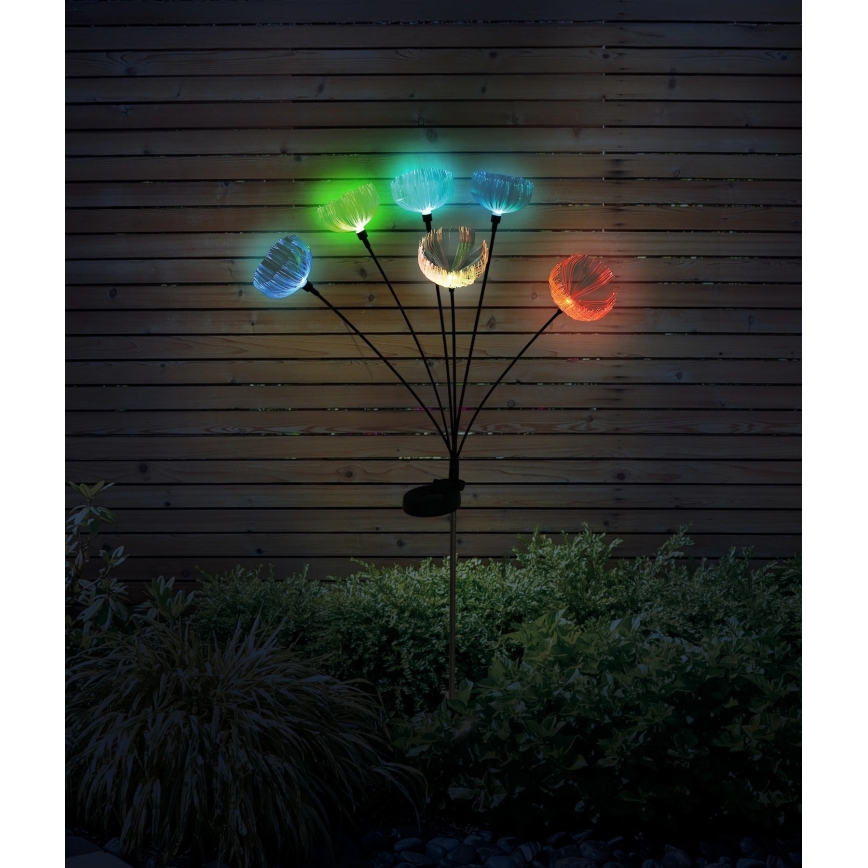 Globo - LED RGB Lampa solarna 6×LED/1,2 V IP44 300 mAh