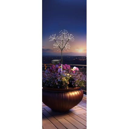 Globo - lampa solarna LED 3xLED/3V IP44 600 mAh efekt fajerwerków