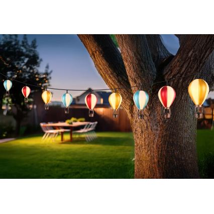 Globo - LED Łańcuch solarny 9xLED/0,06W/3V 390 cm IP44