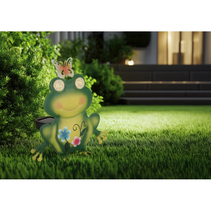 Globo - Solarna lampa LED 104 diod/3V IP44 300 mAh żaba