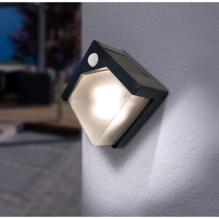 Globo - LED Lampa solarna z czujnikiem LED/0,48W/3V IP44 600 mAh