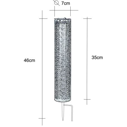 Globo - LED Oświetlenie solarne LED/0,06W/3,2V 3000K IP44