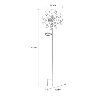 Globo - LED Solarny dekoracja LED/0,06W/3,2V IP44 300 mAh