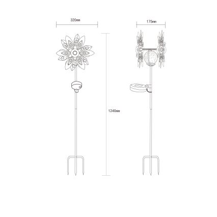 Globo - LED Dekoracja solarna LED/0,02W/3V IP44