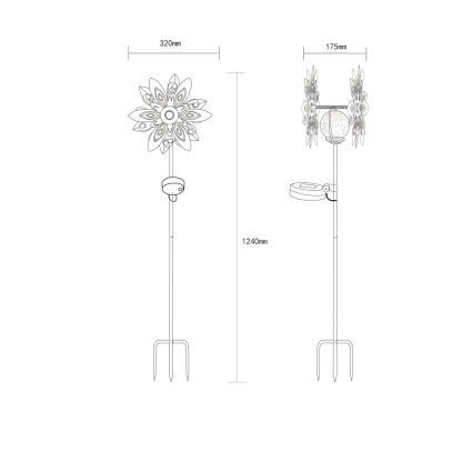 Globo - LED Dekoracja solarna LED/0,02W/3V IP44