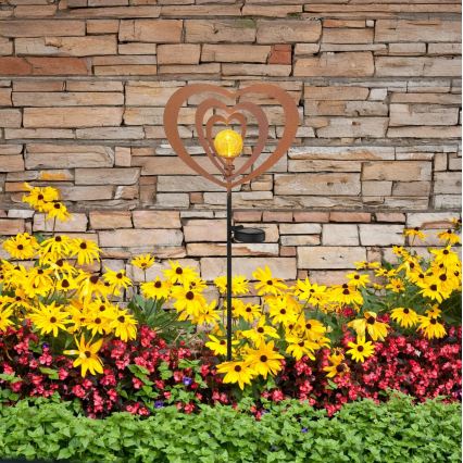 Globo - Solarna lampa LED/3V IP44 300 mAh rdzawe serce