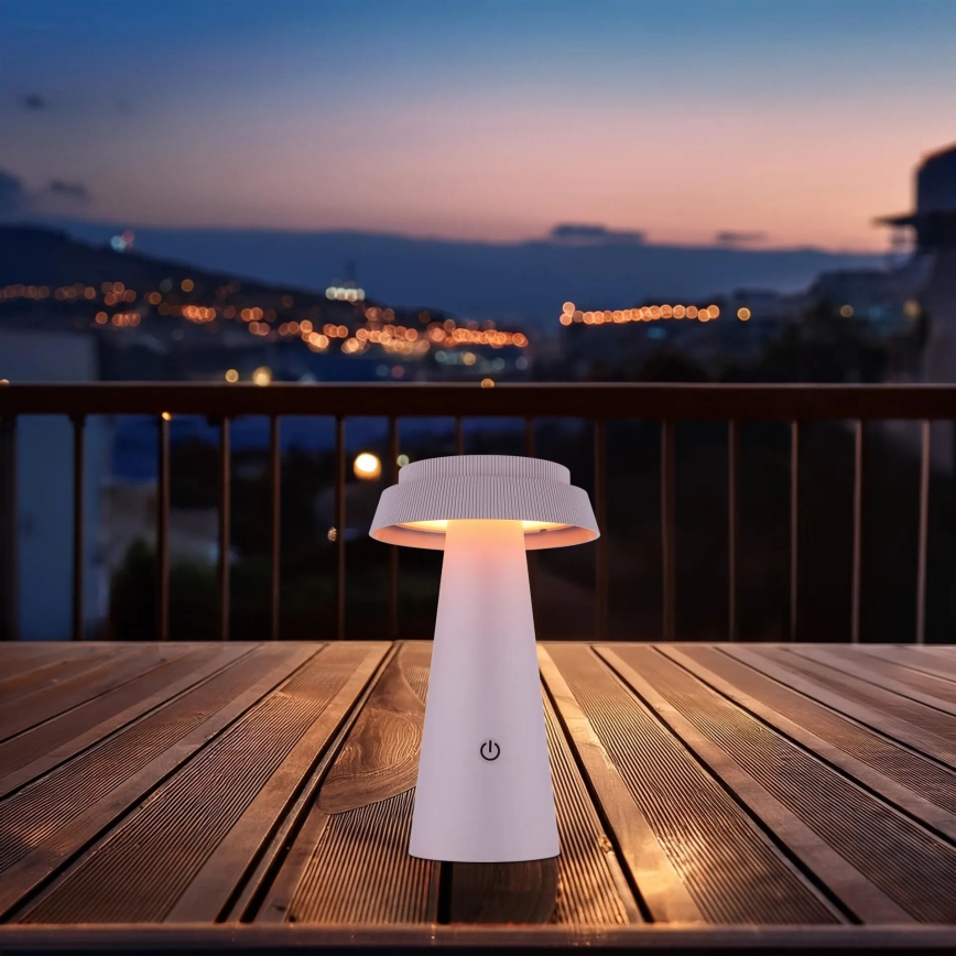 Globo - LED Ściemn. solarna dotykowa lampa LED/4W/3,7W IP54 różowe