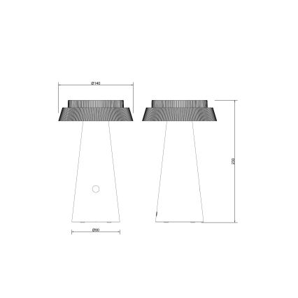 Globo - LED Ściemn. solarna dotykowa lampa LED/4W/3,7W IP54 biały